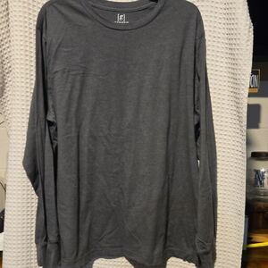 George Charcoal Long Sleeve Tee